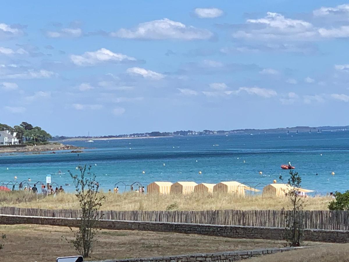 Carnac : Appt 4 P. Face Mer Vue Exceptionnelle Bagian luar foto